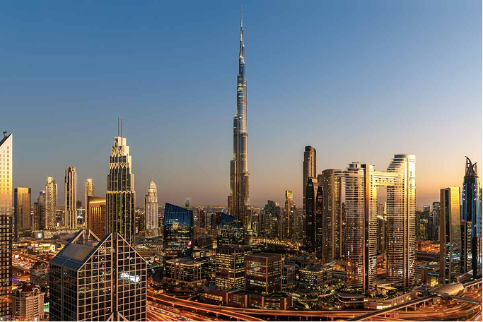Modern buildings